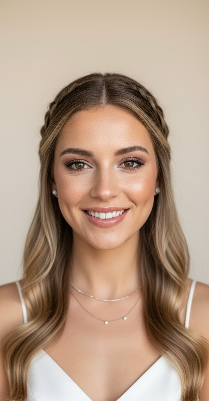 After Waterfall Braid Wedding Hair